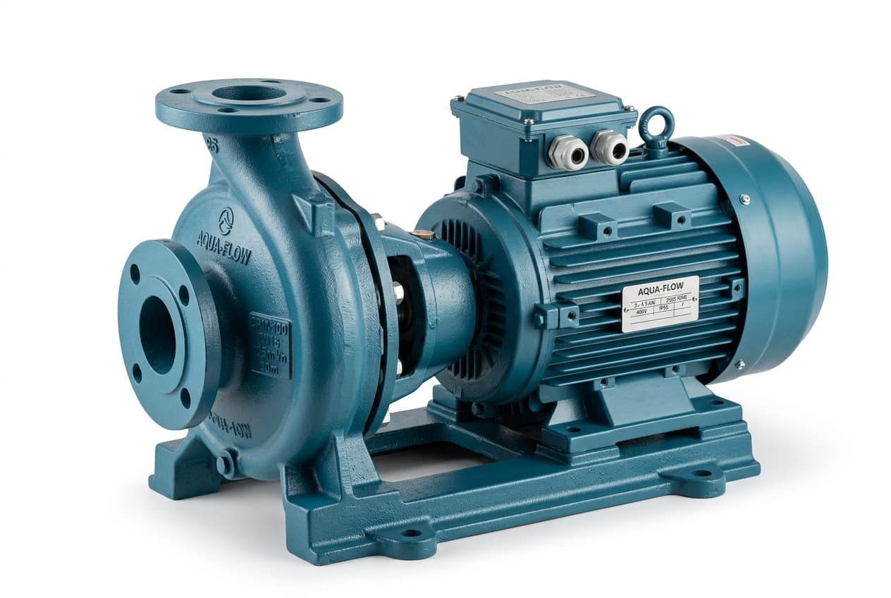 Industrial close-coupled centrifugal monoblock pump