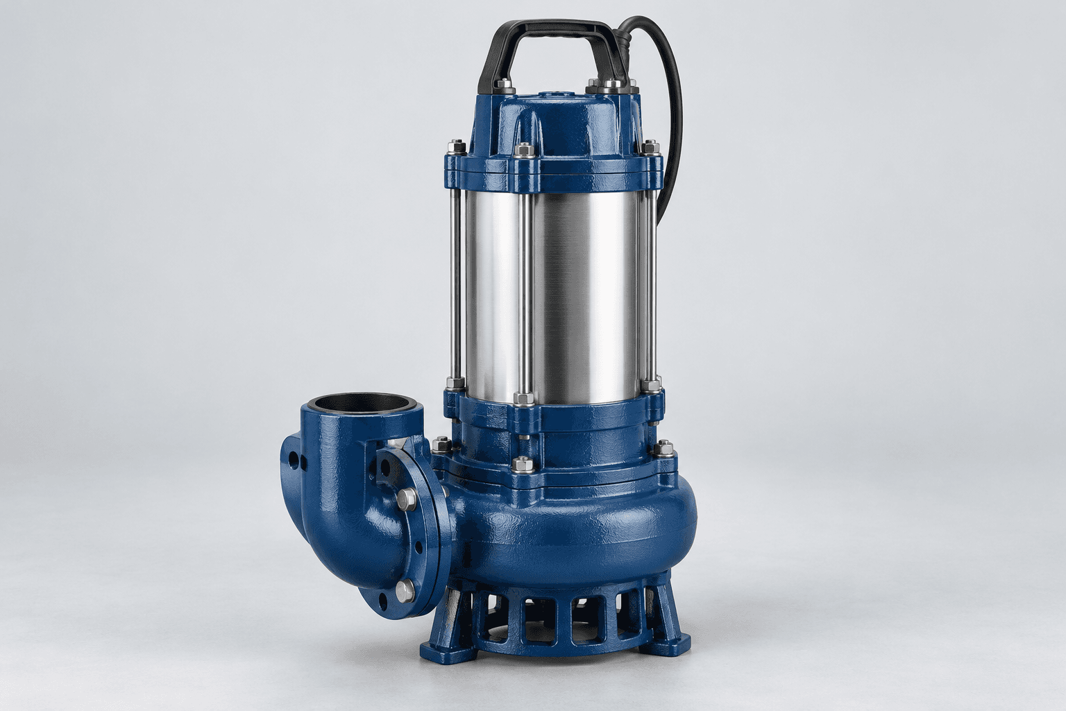 Submersible sewage and dewatering pump